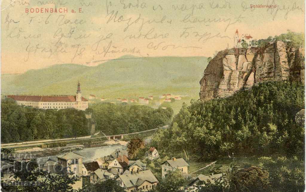 Old postcard - Bodenbach, View