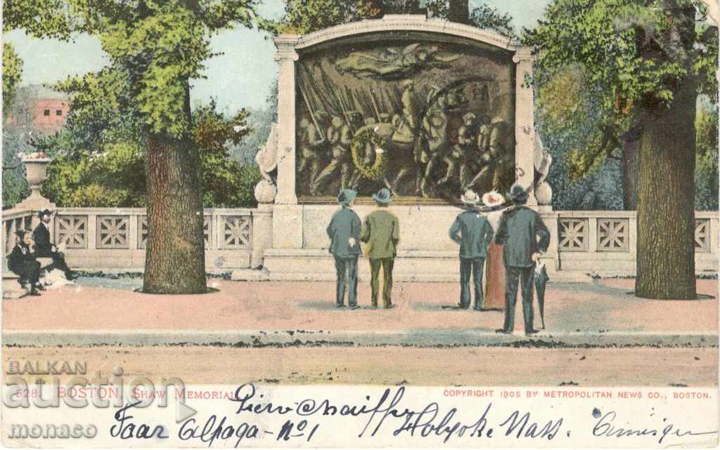 Carte poștală veche - Boston, Memorial