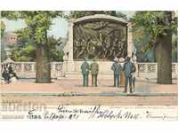Παλιά καρτ ποστάλ - Βοστώνη, μνημείο