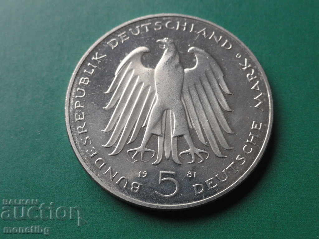 Germany 1981 - 5 Mark ''Karl vom Stein'' Proof - 6