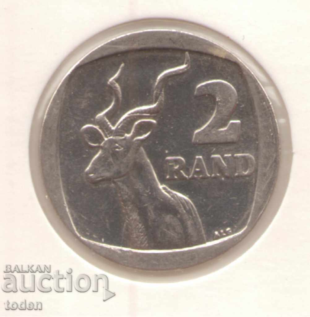Africa de Sud-2 Rand-2008-KM# 445-Aforika Borwa-Africa de Sud