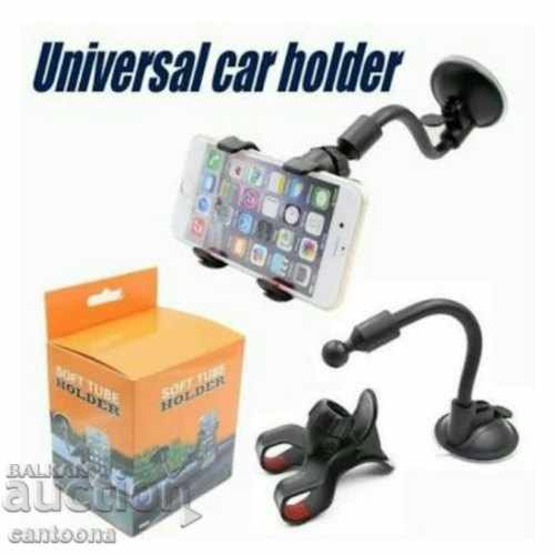 Auction  Mobile phone car holder with flexible arm and clip