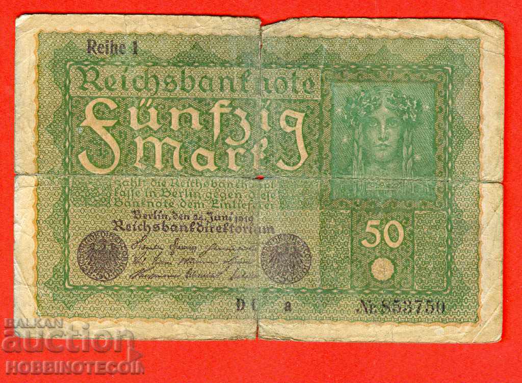GERMANY 50 Marks - issue 1919 GERMANY 50 Marks - issue 1919