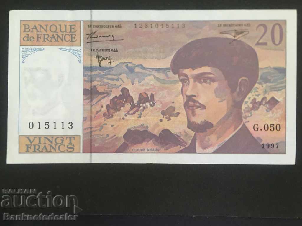 Γαλλία 20 φράγκα 1997 Pick 151i Αναφ. 5113