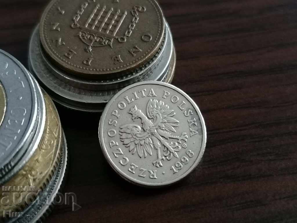 Coin - Poland - 10 groschen 1998 with price 1.15 BGN | € 0.59