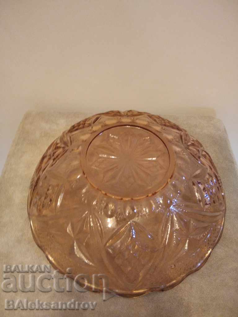 Παράδοση Μπολ Soc από χρωματιστό χοντρό γυαλί Παράδοση Μπολ Soc από χρωματιστό χοντρό γυαλί