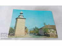 Postcard Etropole Clock Tower 1975