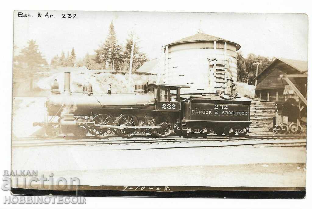 САЩ - ЛОКОМОТИВ - Bangor & Aroostook Rail 233  1930 г 1940 г