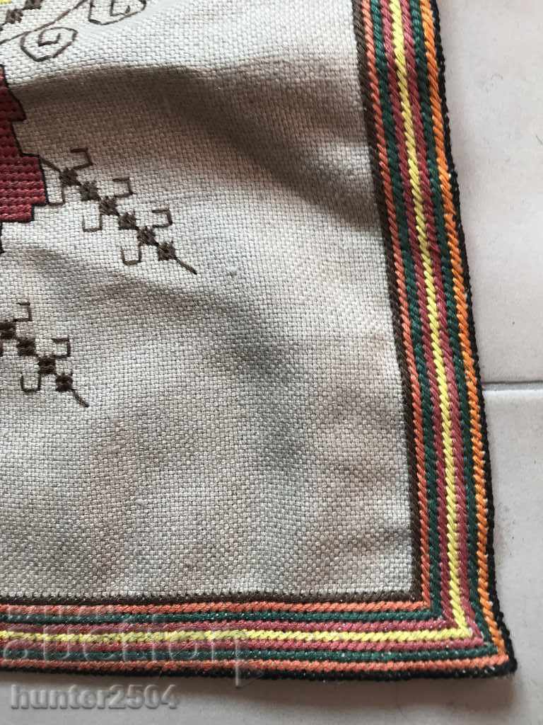 Auction Bedspread, square-65/65 cm, panama linen, cotton, new Auction Bedspread, square-65/65 cm, panama linen, cotton, new