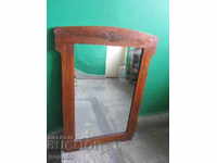 ANTIQUE MIRROR WITH SOLID WOODEN FRAME - 60 x 85 cm.