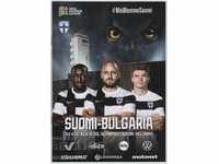 Finland-Bulgaria 2020 football program