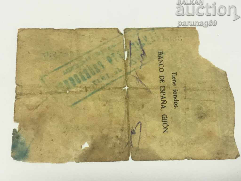 Spain 5 pesetas 1936 GIJON with price 32.50 BGN | € 16.62 Spain 5 pesetas 1936 GIJON with price 32.50 BGN | € 16.62