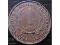 1 цент 1965, Източно Карибски Щати