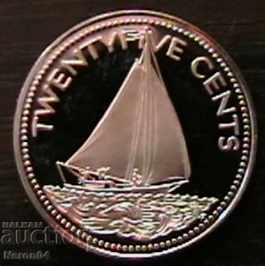 25 cent 1974 PROOF, Μπαχάμες