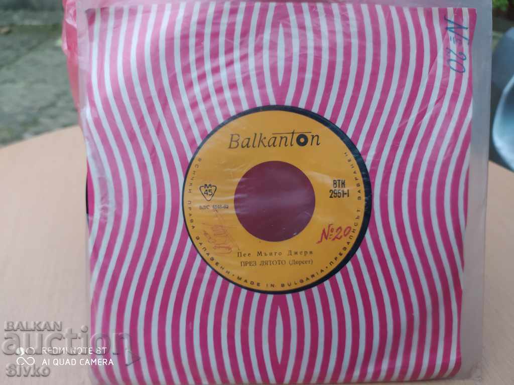 Auction  Gramophone Plaque Mnggo Jerry