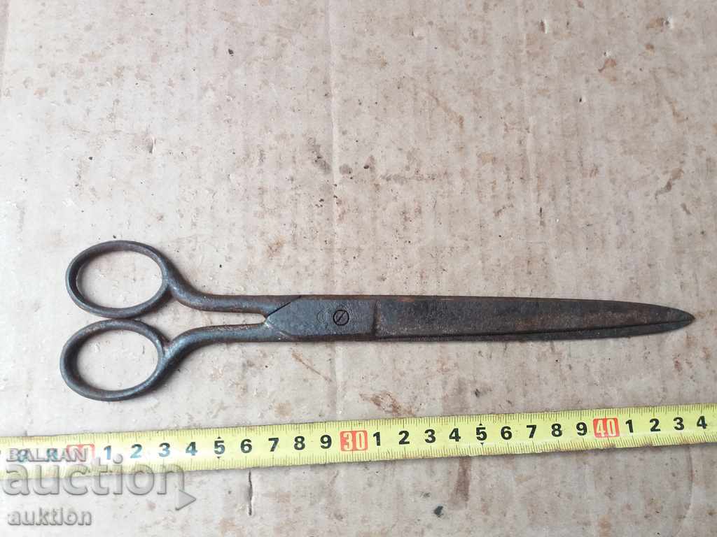 OLD FORGED SCISSORS WITH MARKING - LARGE with price 9.99 BGN | € 5.11 OLD FORGED SCISSORS WITH MARKING - LARGE with price 9.99 BGN | € 5.11