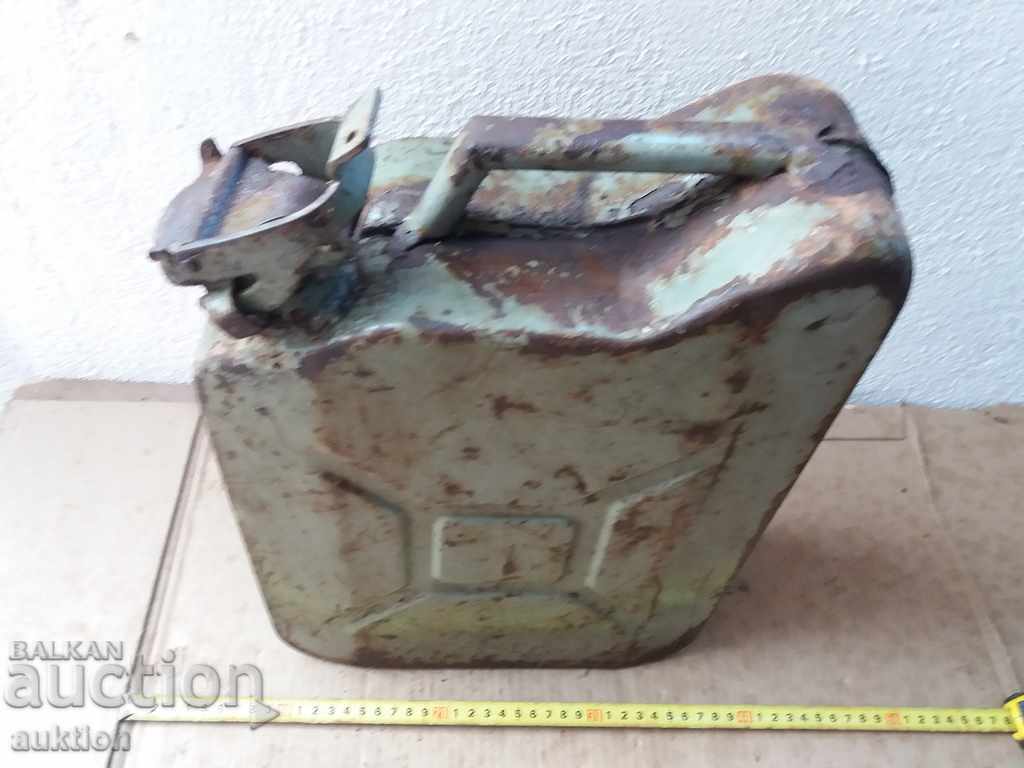 Auction OLD METAL TUBE FOR FUEL - 10 LITERS Auction OLD METAL TUBE FOR FUEL - 10 LITERS