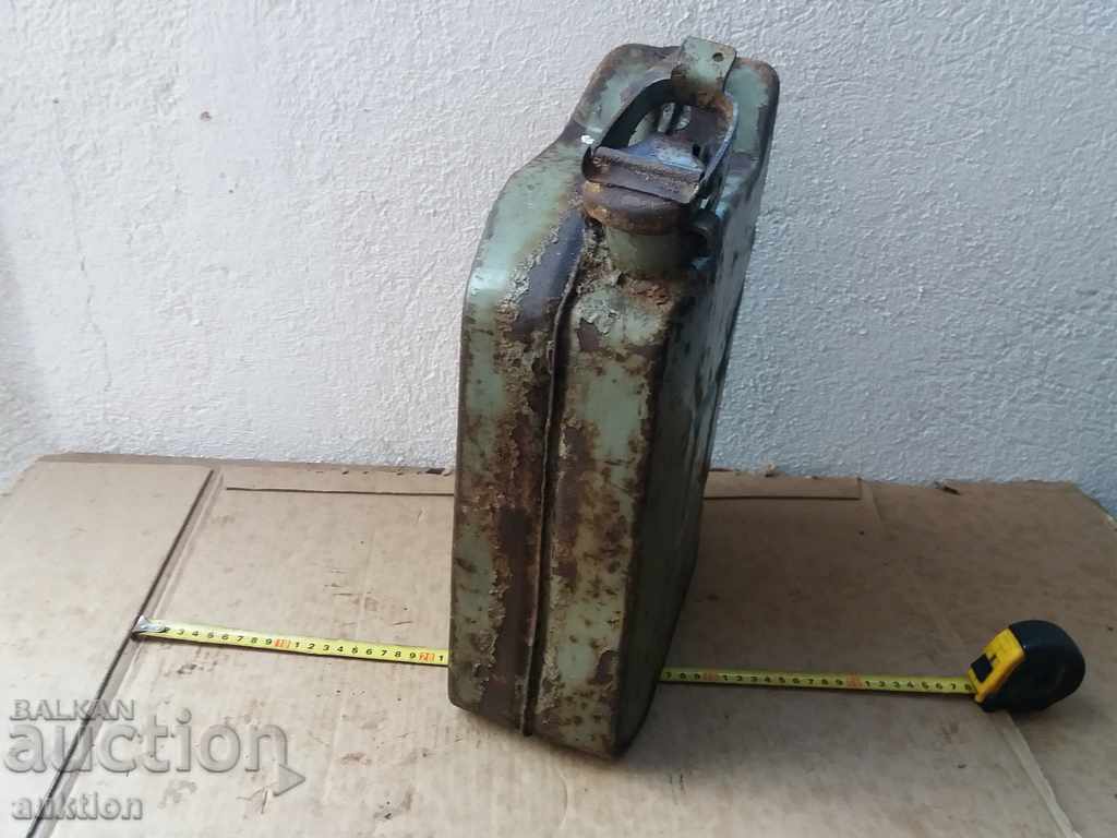 OLD METAL TUBE FOR FUEL - 10 LITERS - 6 OLD METAL TUBE FOR FUEL - 10 LITERS - 6