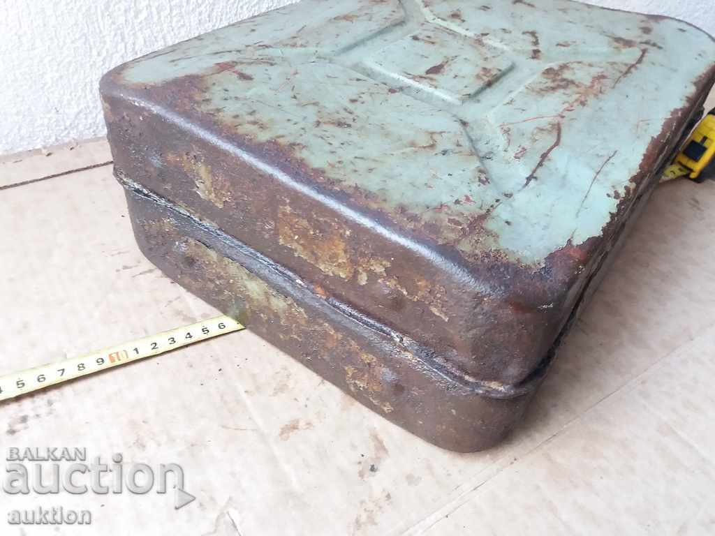 OLD METAL TUBE FOR FUEL - 10 LITERS - 7 OLD METAL TUBE FOR FUEL - 10 LITERS - 7