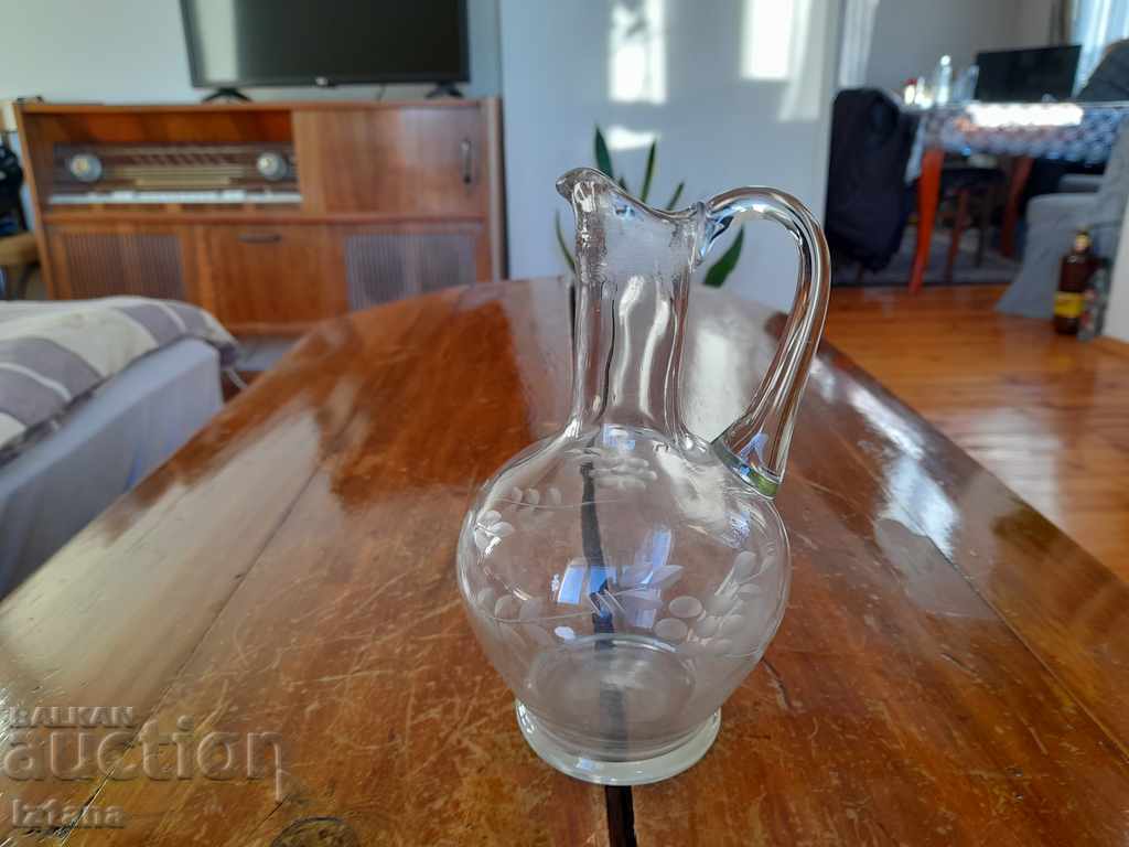 Auction Old glass jug, jug Auction Old glass jug, jug