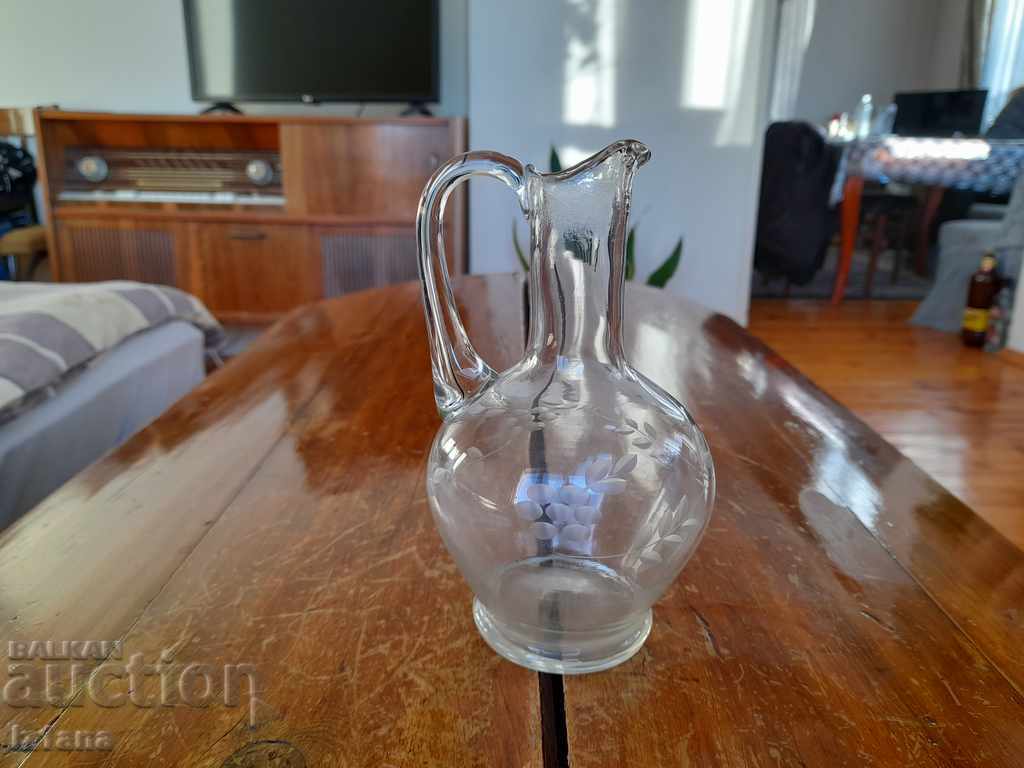 Old glass jug, jug Old glass jug, jug