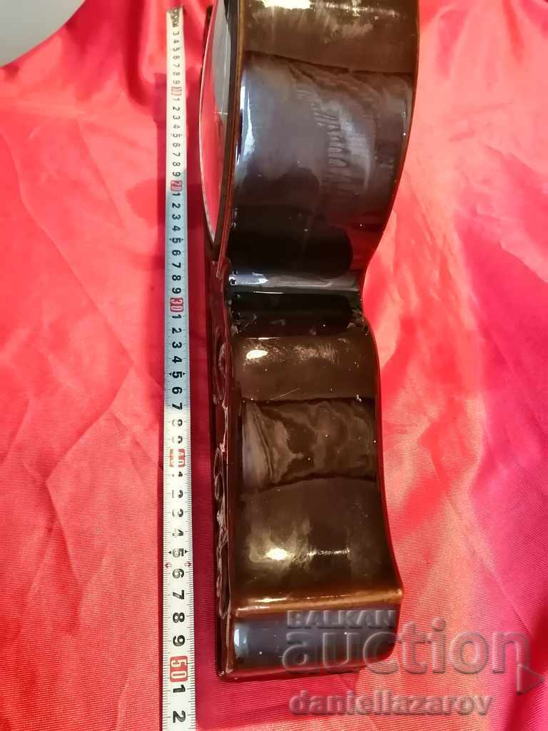 Old Porcelain German Mechanical Mantel Clock - 6