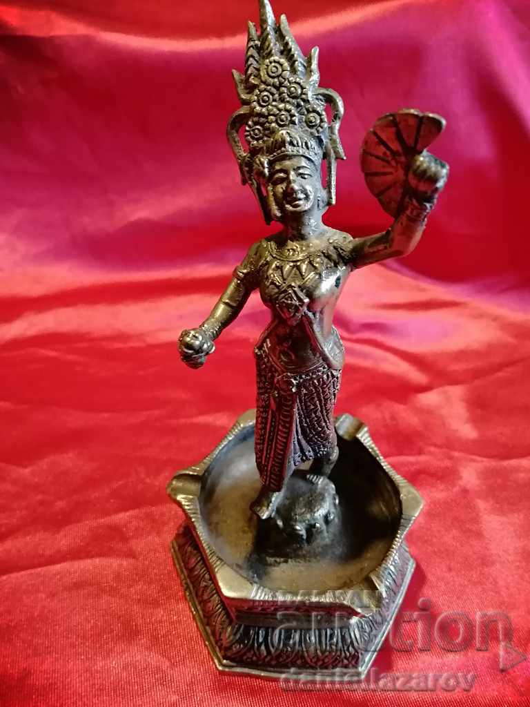 Bronze Figure, Statuette, Hindu Goddess, Kali, Buddha