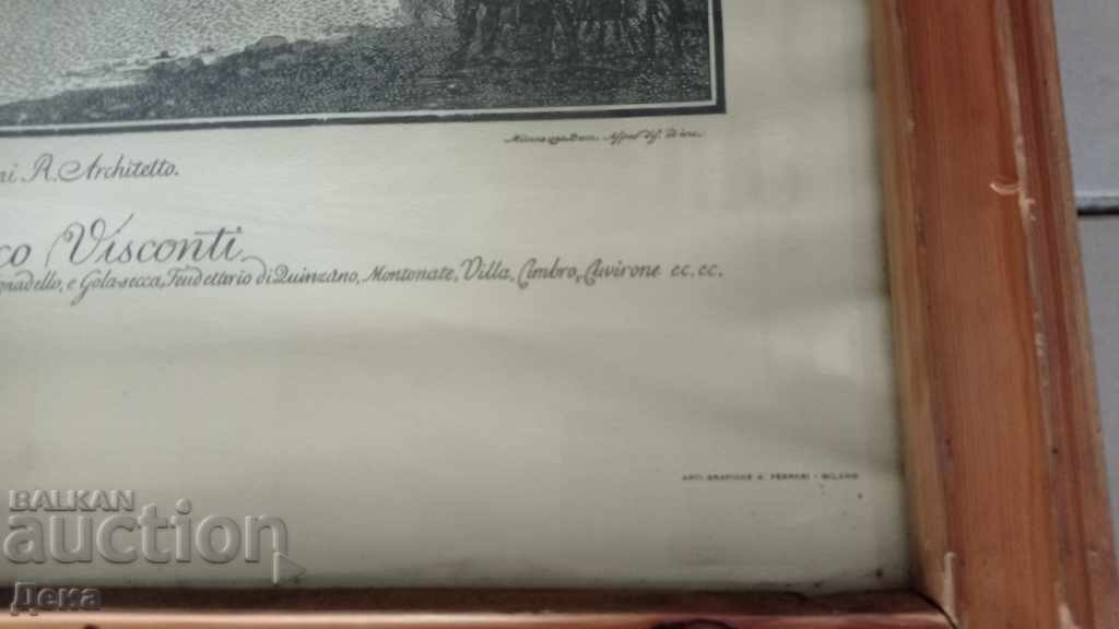 Delivery of Old large ENGRAVING