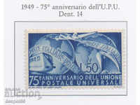 1949. Rep. Ιταλία. 75η επέτειος της Παγκόσμιας Ταχυδρομικής Ένωσης.
