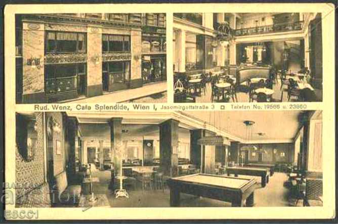 Carte poștală Vienna Cafe Splendid înainte de 1939 din Austria
