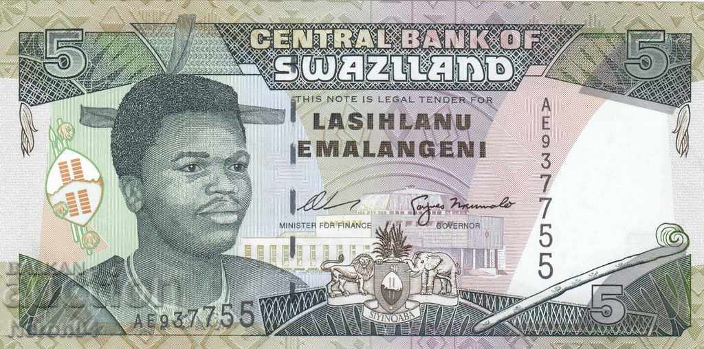 5 Emalangens 1995, Swaziland
