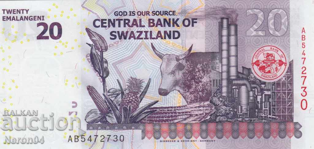 20 Emalangens 2017, Swaziland with price 24.99 BGN | € 12.78 20 Emalangens 2017, Swaziland with price 24.99 BGN | € 12.78