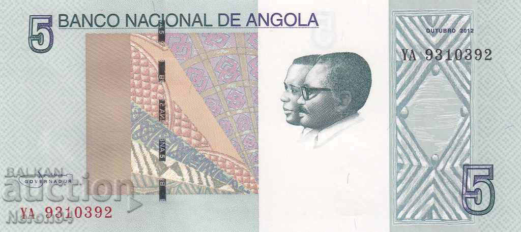 5 kwanza 2012, Angola