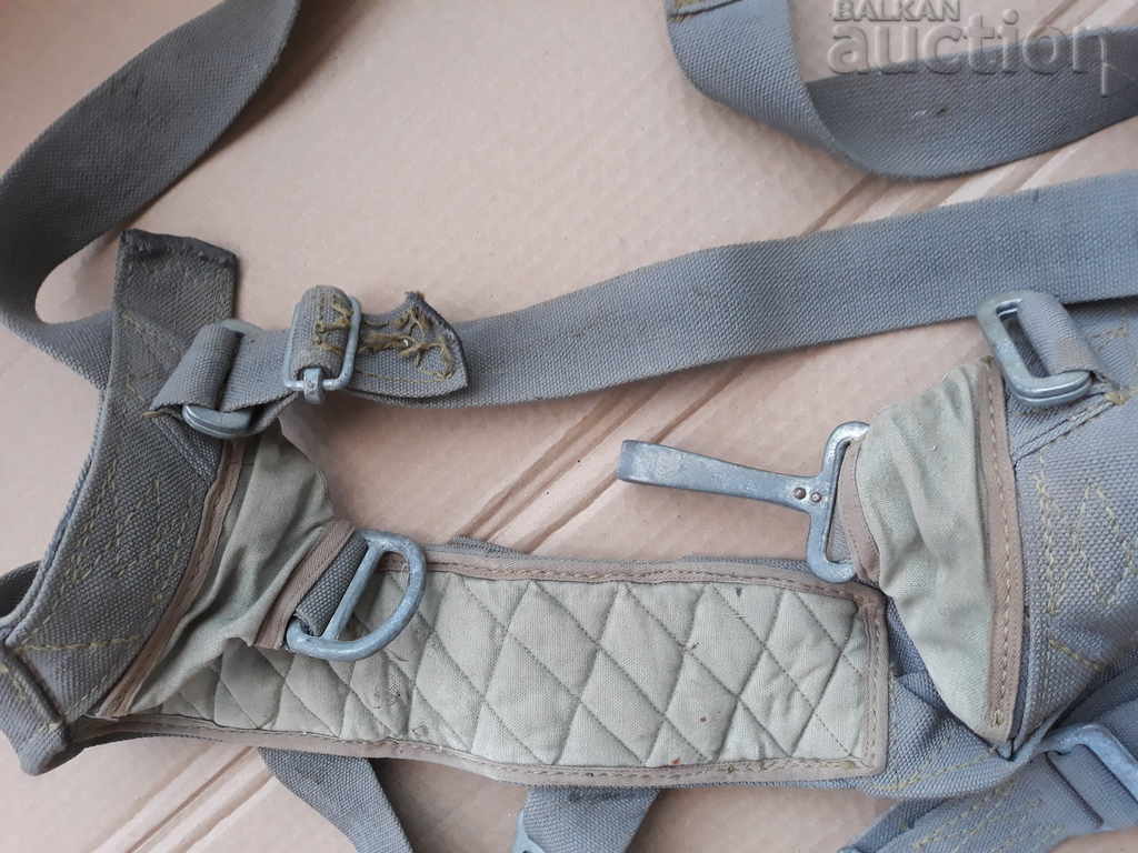antique parachute belt WW2 WWII - 5 antique parachute belt WW2 WWII - 5
