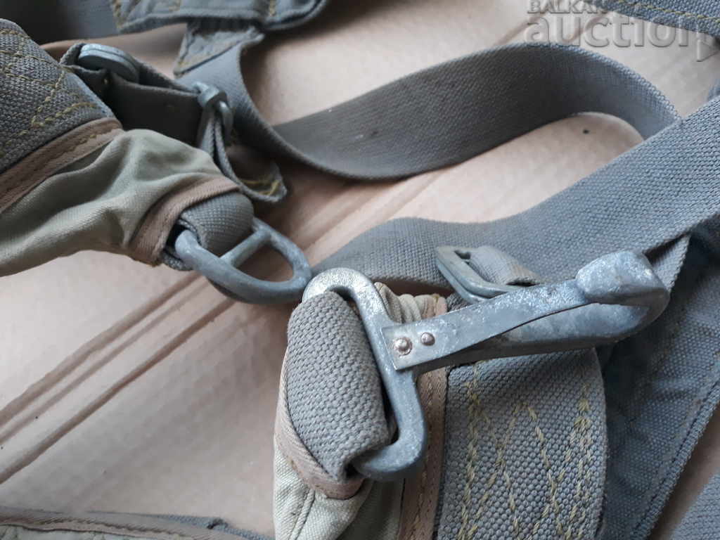 antique parachute belt WW2 WWII - 6 antique parachute belt WW2 WWII - 6