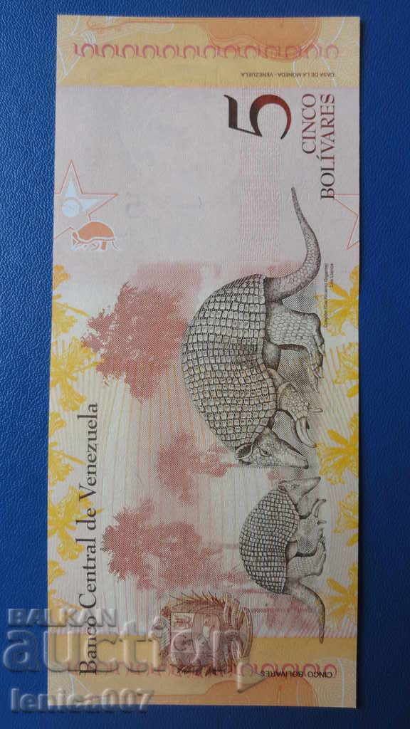 Livrarea Venezuela 2014 - 5 bolivari UNC