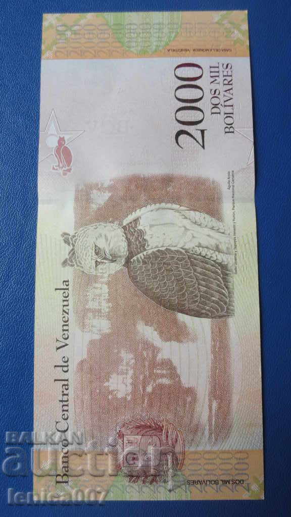 Delivery of Venezuela 2016 - 2000 bolivars UNC