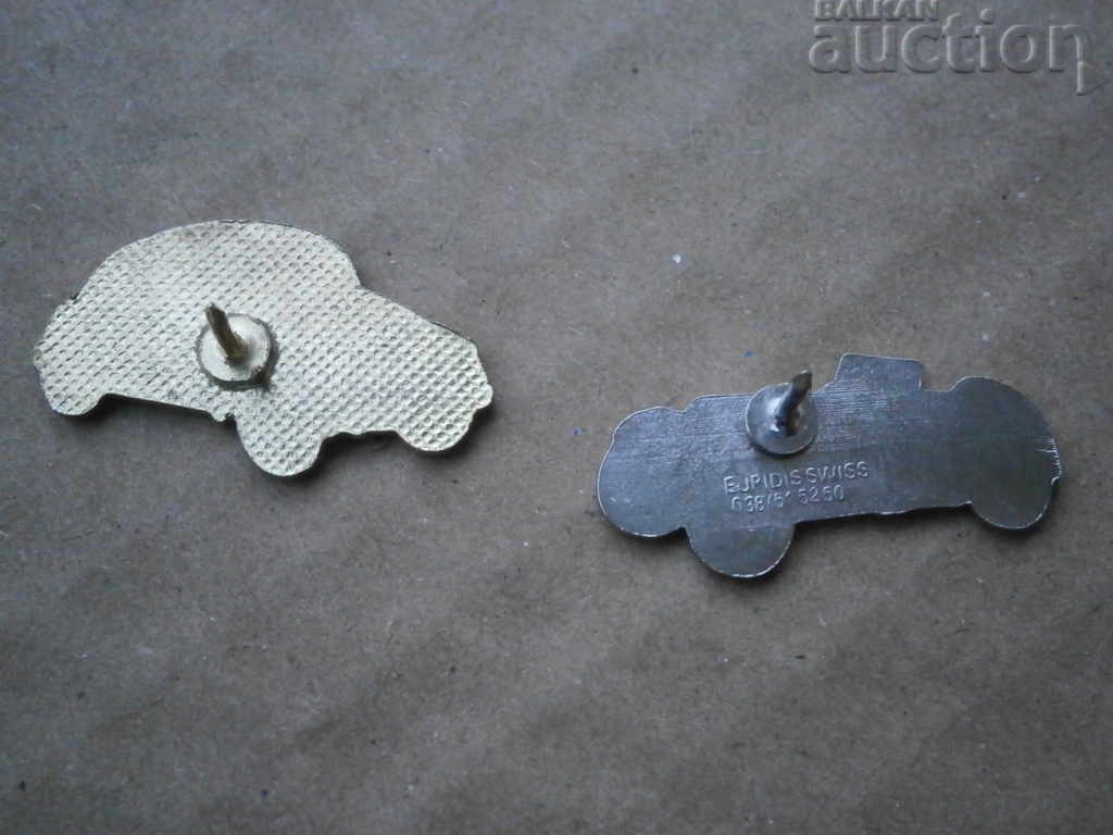 Delivery of VW and retro car lot icons Delivery of VW and retro car lot icons