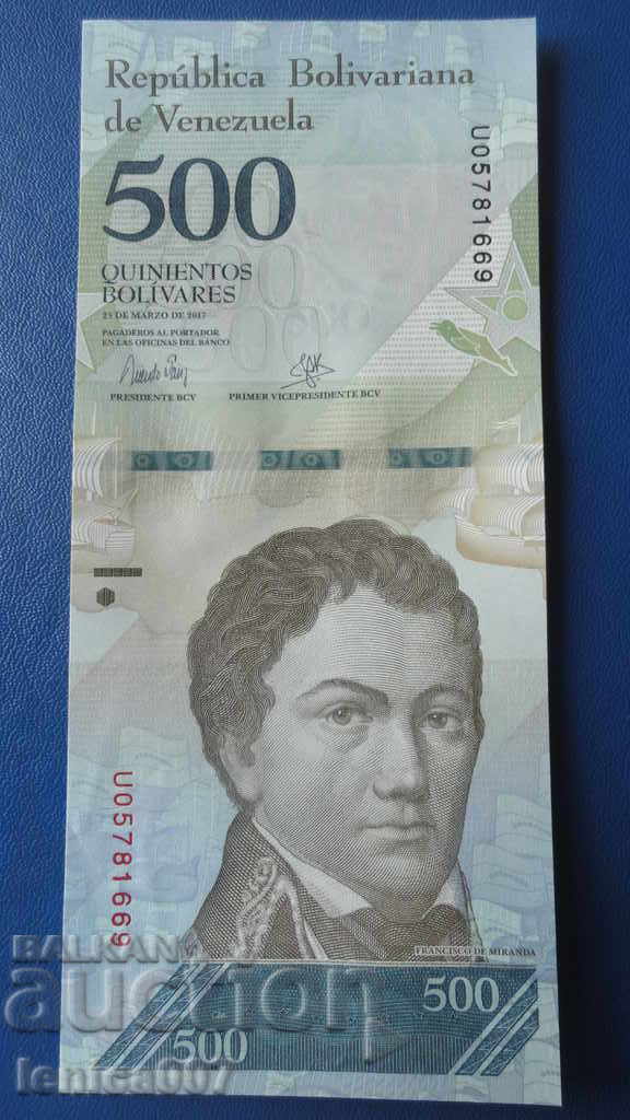 Venezuela 2017 - 500 UNC bolivars Venezuela 2017 - 500 UNC bolivars