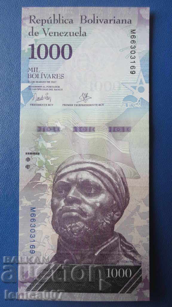 Venezuela 2017 - 1000 UNC bolivars