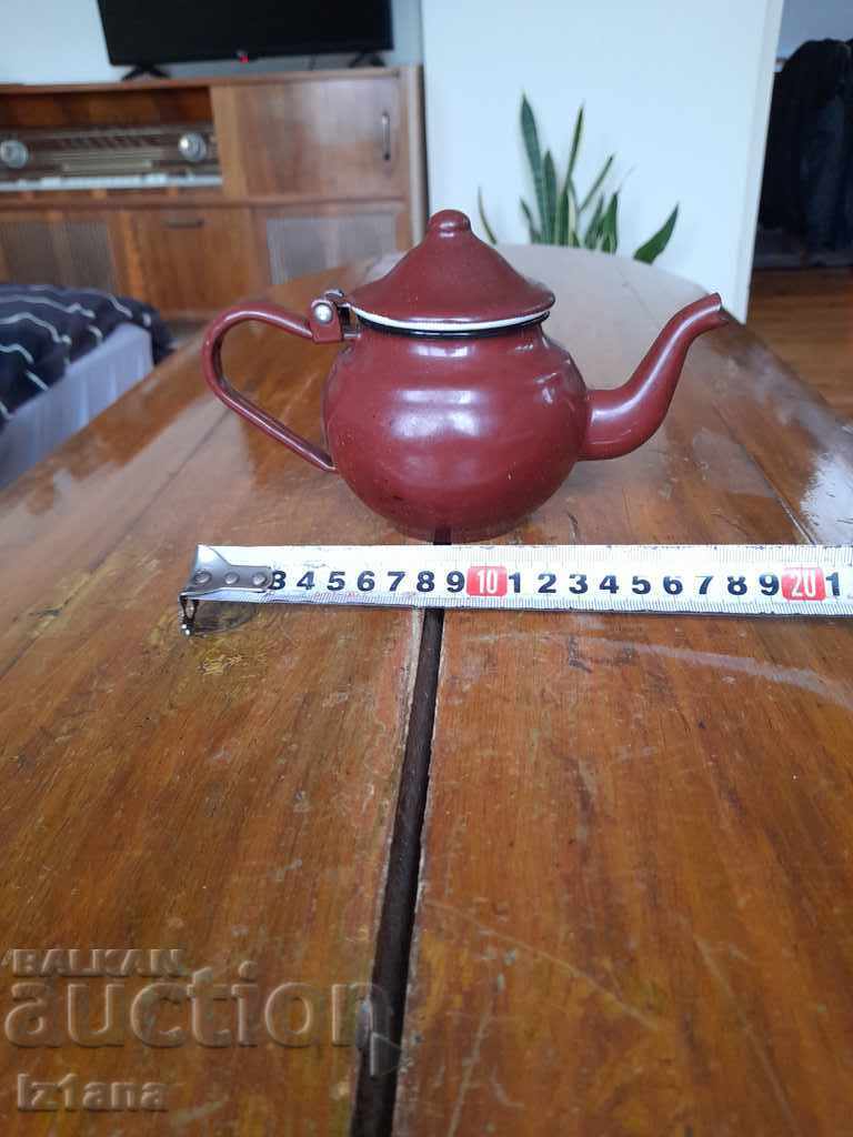 Auction Old enamel teapot Auction Old enamel teapot