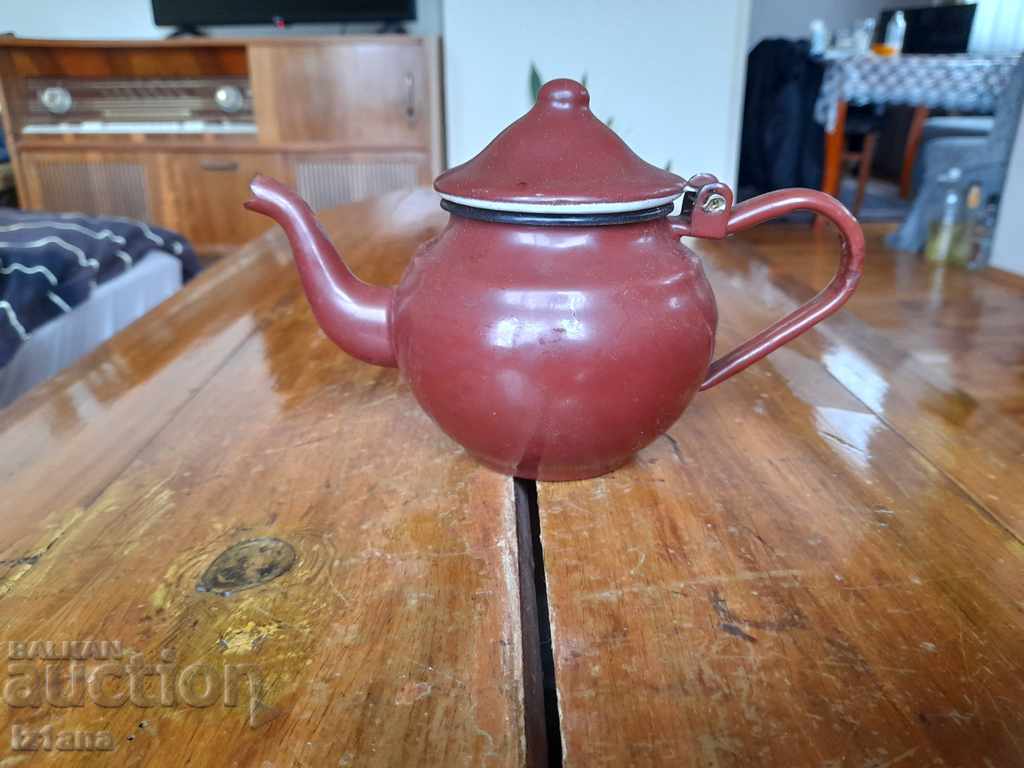 Old enamel teapot Old enamel teapot