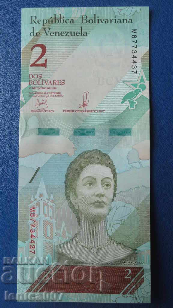 Venezuela 2018 - 2 UNC bolivars