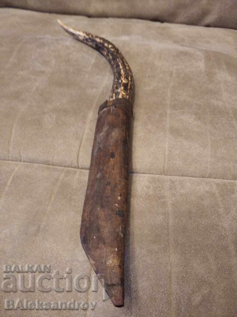 An old knife with a wooden sheath with price 54.00 BGN | € 27.61 An old knife with a wooden sheath with price 54.00 BGN | € 27.61