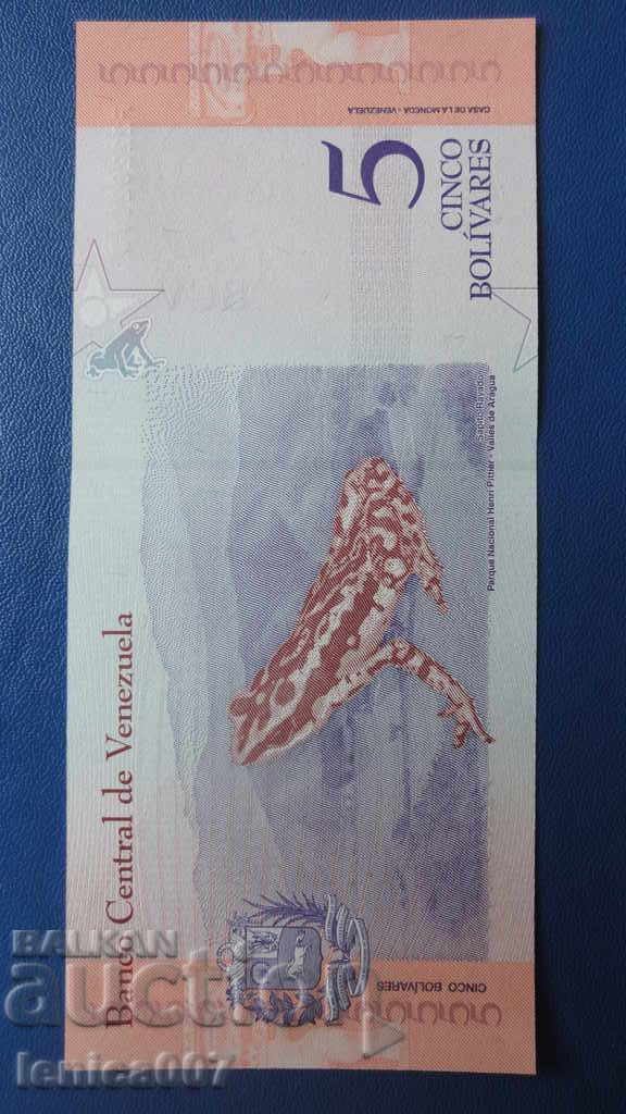 Venezuela 2018 - 5 bolivars UNC - 6 Venezuela 2018 - 5 bolivars UNC - 6