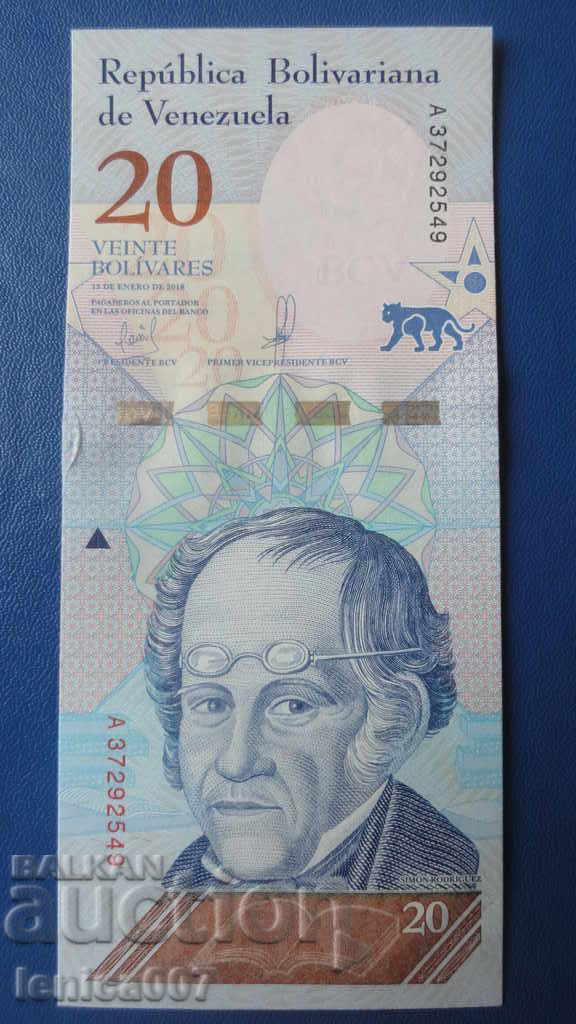 Venezuela 2018 - 20 bolivars UNC - 5 Venezuela 2018 - 20 bolivars UNC - 5