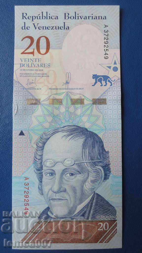 Venezuela 2018 - 20 bolivars UNC Venezuela 2018 - 20 bolivars UNC