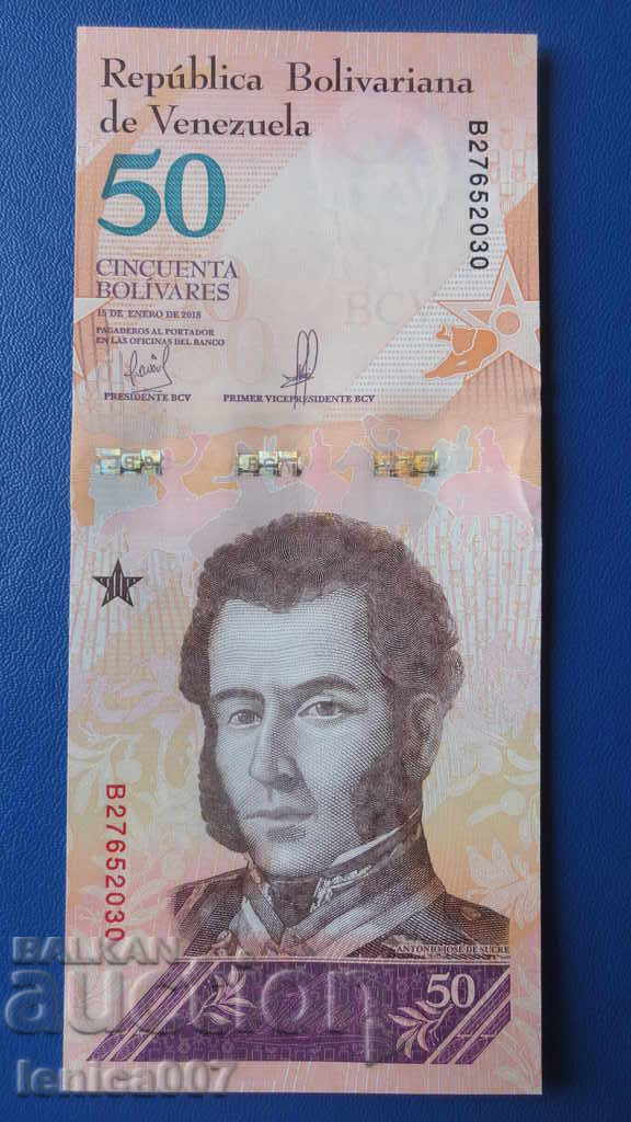 Venezuela 2018 - 50 bolivars UNC - 5
