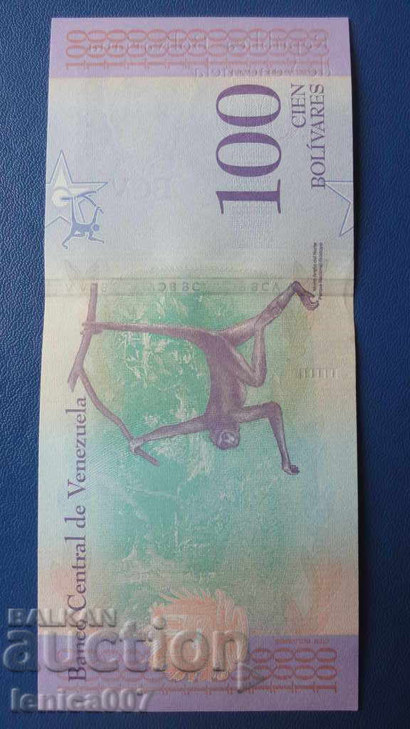 Delivery of Venezuela 2018 - 100 bolivars UNC