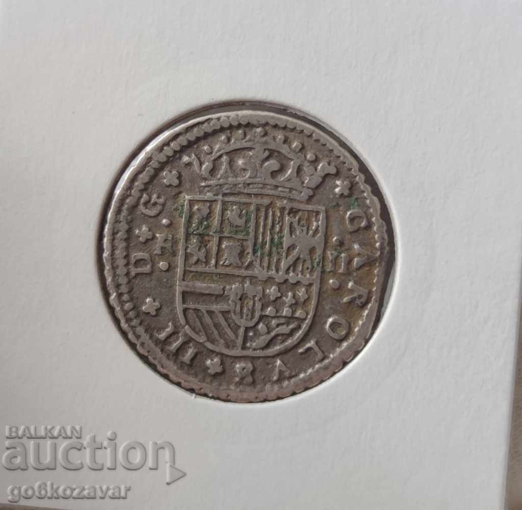 Auction Spain 2, Real Madrid 1708 Silver! Original! Very Rare! Auction Spain 2, Real Madrid 1708 Silver! Original! Very Rare!